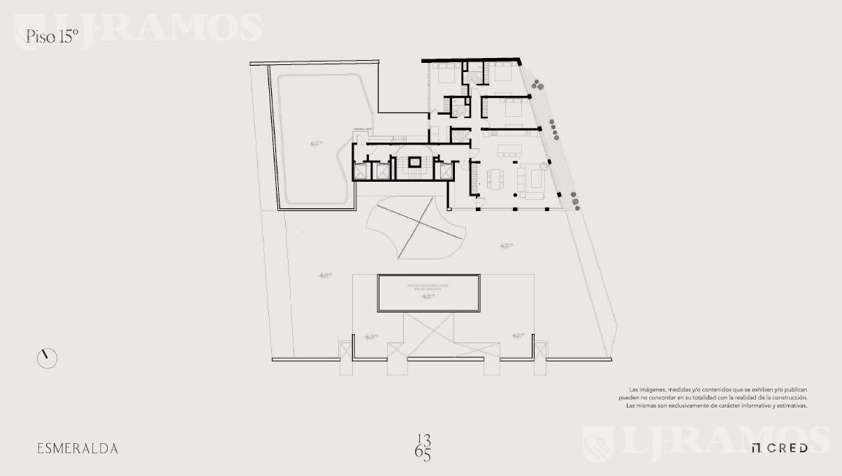Esmeralda 1365 - Plano General Piso 15