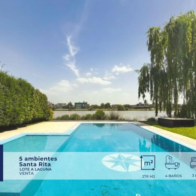 VENTA CASA SANTA RITA 5 AMBIENTES A LAGUNA