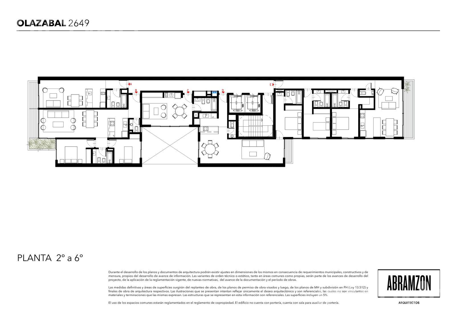 plano planta piso 2a6