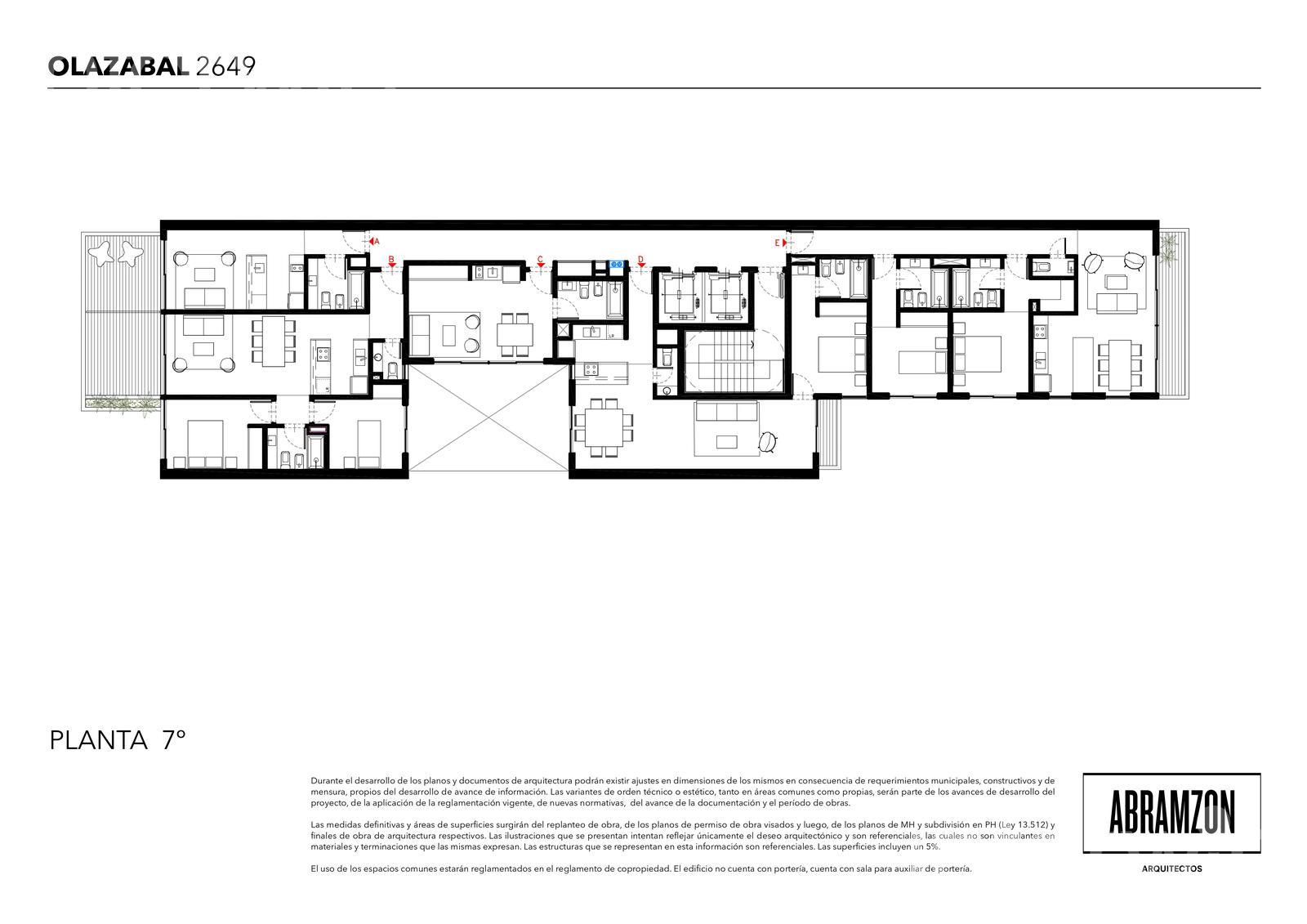 plano planta piso 7