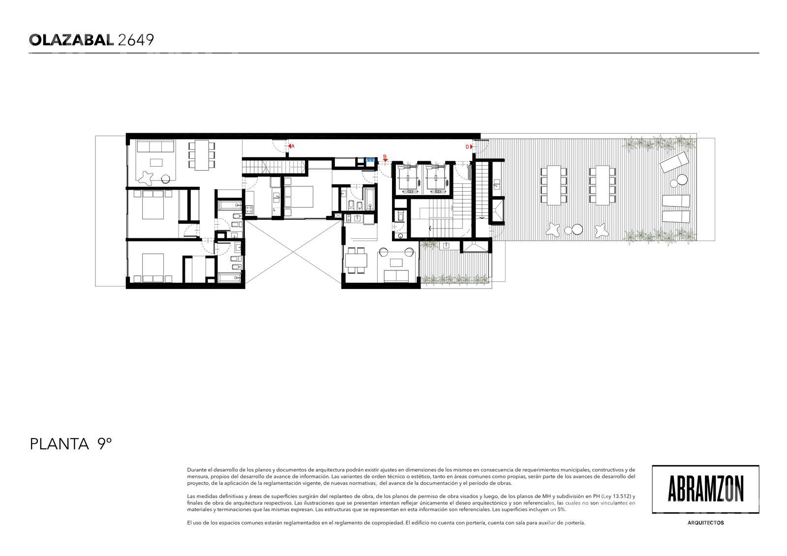 plano planta piso 9