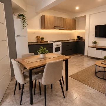 Departamento planta baja con cochera en Barrio Jardin Trapiche Godoy Cruz- Apto Crédito.
