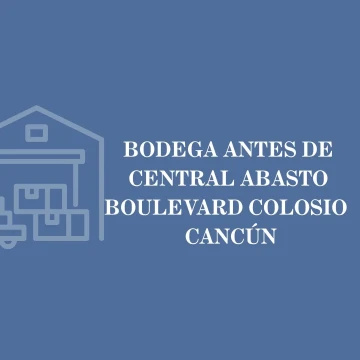 Bodega de 324m2 en Boulevard Colosio, Cancún, México