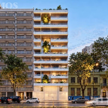 3 ambientes al frente apto profesional con balcón en Palermo | Santa Fe 5065, piso 2