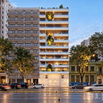 3 ambientes contrafrente apto profesional con balcón en Palermo | Santa Fe 5065, piso 2