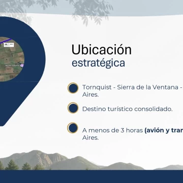 Ventana Lagoons Resort, VENTA de macro lotes en Tornquist, Sierra de la Ventana.