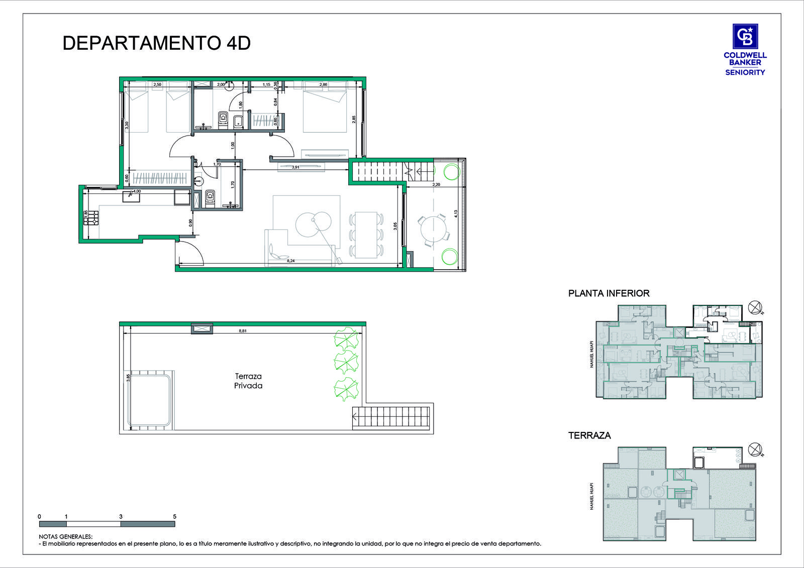 Plano de 4 D