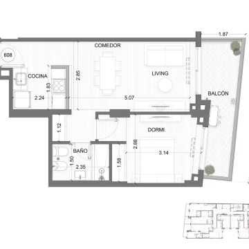 Venta Departamento 2 ambientes a estrenar en Balvanera