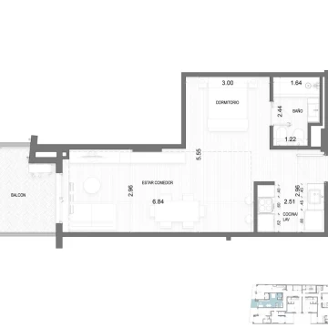 Venta Departamento a estrenar, monoambiente Divisible con balcón al frente en Balvanera