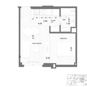 Venta Departamento a estrenar, monoambiente en Balvanera