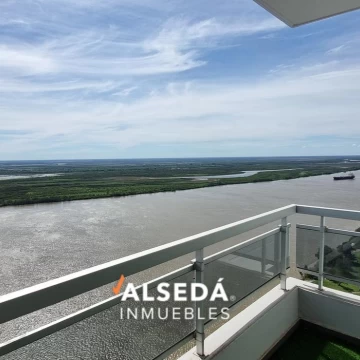 Departamento 1 dor - Vista franca al río -  Puerto Norte