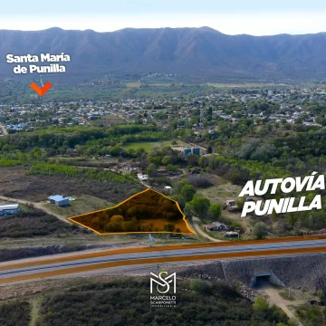 Terreno en Venta sobre NUEVA AUTOVIA PUNILLA con acceso directo!! 
