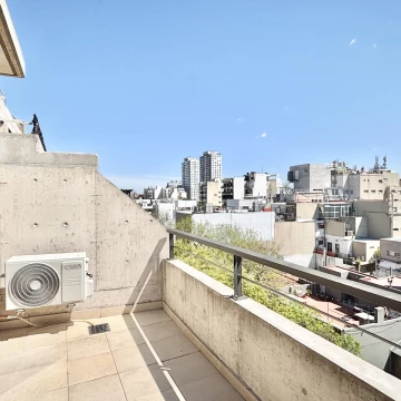 Alquiler Dpto Monoambiente Colegiales Balcon Luminoso Paquete
