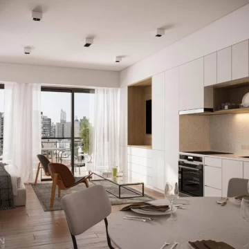 Departamento de un ambiente con balcón en Belgrano