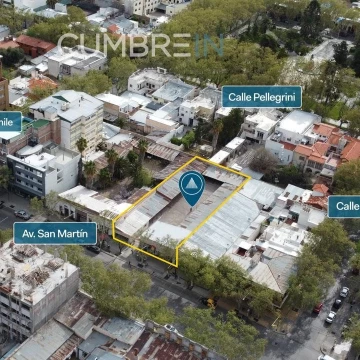 Propiedad de 1.000 m2 de terreno en Av. San Martin al 250 - San Rafael