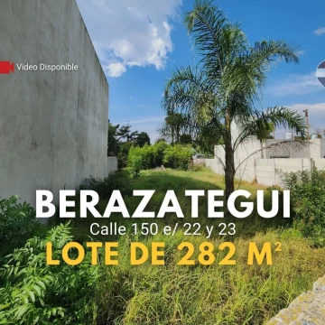 Lote en venta, en calle 150 Berazategui, de 282 m²