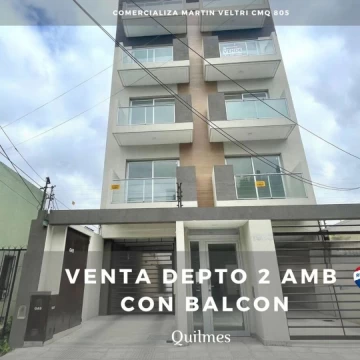 VENTA DEPARTAMENTO 2 AMBIENTES C COCHERA QUILMES