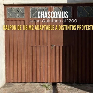 VENTA GALPON DE 118 M2 EN CHASCOMUS