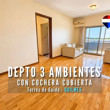 VENTA DEPTO 3 AMBIENTES CON BALCÓN Y COCHERA