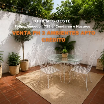 VENTA PH 3 AMBIENTES - QUILMES OESTE