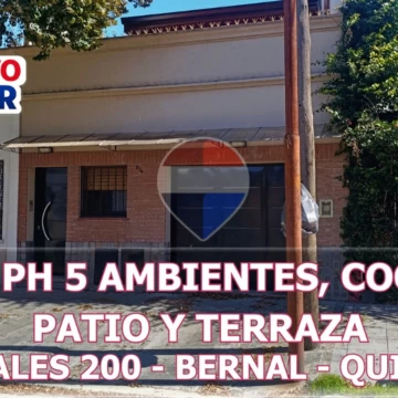 VENTA PH COCHERA PATIO TERRAZA BERNAL OPORTUNIDAD