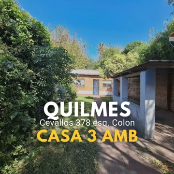Venta casa 3 amb Quilmes