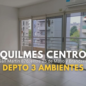 VENTA DEPTO 3 AMBIENTES CON COCHERA EN QUILMES