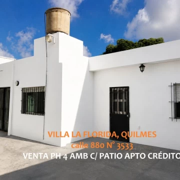 VENTA PH 4 AMB C/ PATIO APTO CRÉDITO VILLA FLORIDA