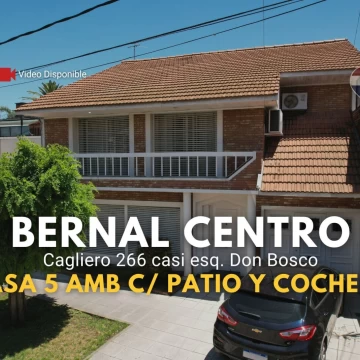 Venta Casa 5 amb c/ cochera en Bernal Centro