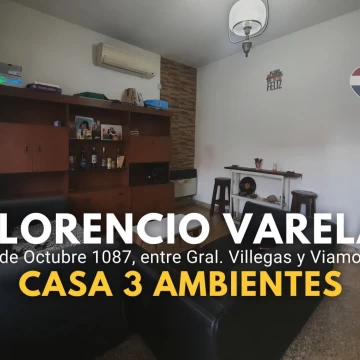 Venta Casa 3 amb garage, Florencio Varela