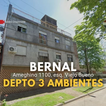 VENTA DEPTO 3 AMB SIN EXPENSAS BERNAL OESTE