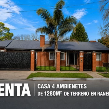 VENTA CASA CON PILETA EN LOTE 1.279 M² SOURIGUES