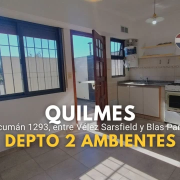 Departamento en Quilmes con cochera y patio propio
