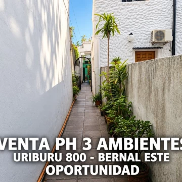 VENTA PH 3 AMBIENTES OPORTUNIDAD BERNAL ESTE