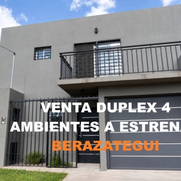 VENTA DUPLEX 4 AMB. A ESTRENAR COCHERA-BERAZATEGUI
