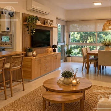 Departamento en alquiler de 3 ambientes en planta baja, jardin/parrilla. Fincas de Iraola 2. Hudson