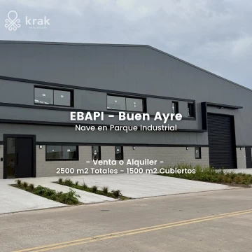 EBAPI - Venta o Alquiler depósito de 1500 m2 en Parque Industrial a estrenar - General San Martin