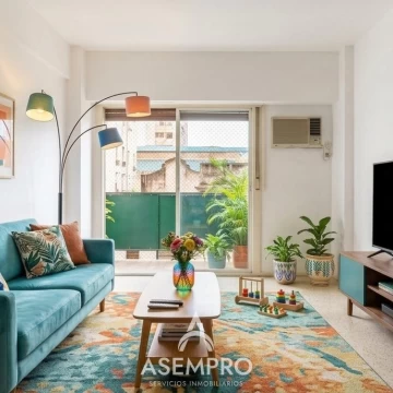 Depto. 3 ambientes en venta al frente y con balcón en Almagro