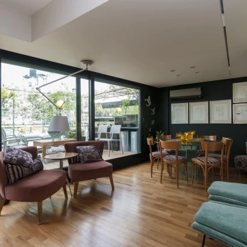 Departamento en alquiler dos ambientes reciclado con terraza propia en Palermo