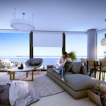 Venta apartamento dos dormitorios con terraza en Buceo - Entrega Inmediata