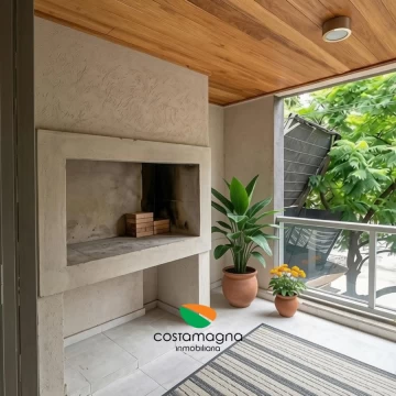 Departamento de un dormitorio en General Paz con asador
