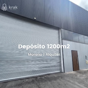 Depósito en alquiler 1200m en Moreno Cuartel V