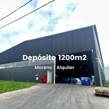 Depósito en alquiler 1200m en Moreno Cuartel V