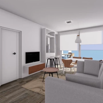 Departamento  al frente 2 ambientes y 1/2 a estrenar en NUÑEZ