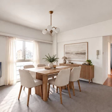 Departamento en venta, 3 amb., piso alto, muy luminoso, vistas panorámicas.