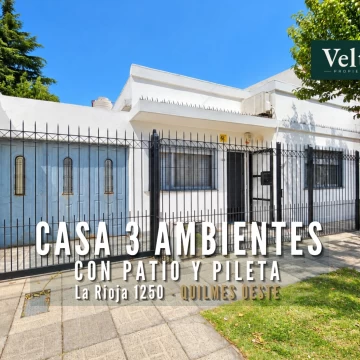 VENTA CASA 3 AMB CON COCHERA, PARQUE Y PILETA
