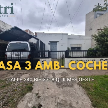 venta casa 3 ambientes Quilmes Oeste