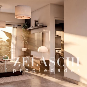 Departamento mono ambiente en venta en edificio en construcción: Caseros 2950