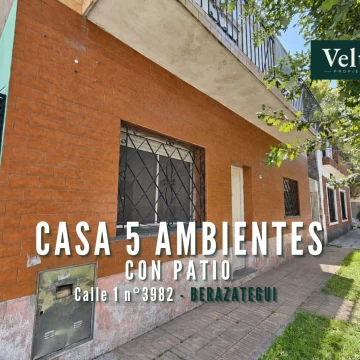 VENTA CASA 5 AMBIENTES CON PATIO - BERAZATEGUI