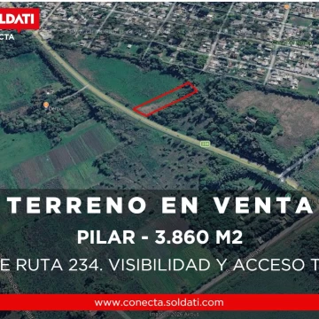 Terreno de 3.860 m2 en Presidente Derqui - Venta